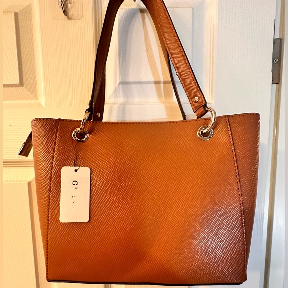 GUESS Noelle Small Tote Guess, Light Cognac - Picture 6 of 16